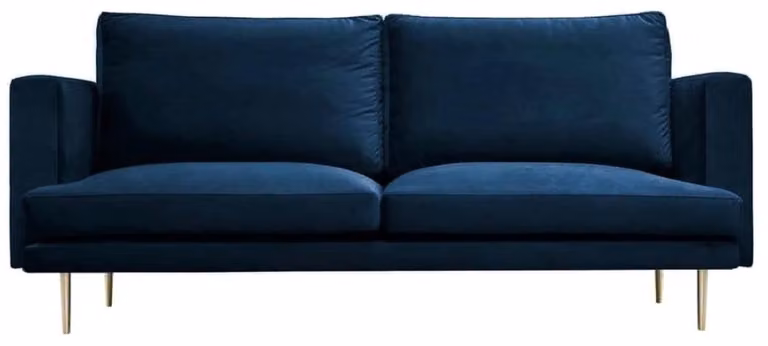 Blau Sofa Dreisitzer Wohnzimmer Design Couchen Polster Sofas Italienische Möbel
