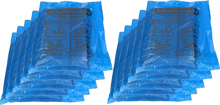KOTARBAU® Set di 50 pellicole per mascheratura 4x5m Pellicola antipolvere resistente Pellicola per edilizia Telone di plastica Pellicola multiuso Telone da imbianchino Pellicola da imbianchino per ristrutturazioni e traslochi