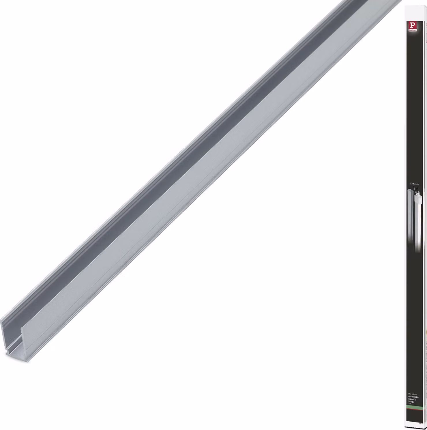 Paulmann Plug & Shine Profilo per striscia LED Profilo in alluminio bianco caldo