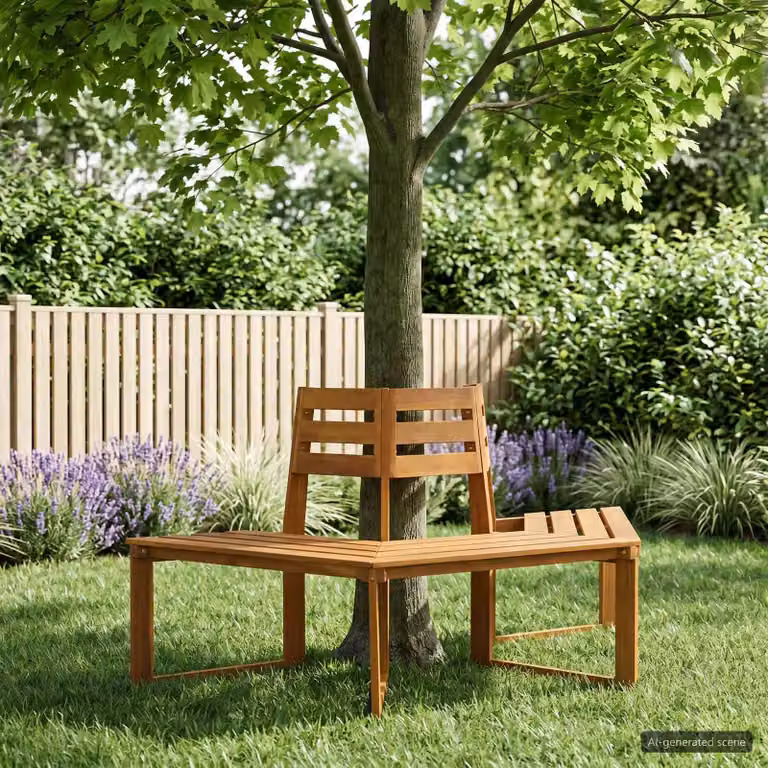 Panchina da giardino vidaXL in legno di acacia massello marrone L: 160 cm, P: 70 cm, H: 86 cm