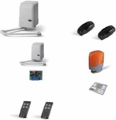 Kit completo per cancelli a battente Cardin Serie BL Stealth Bianco