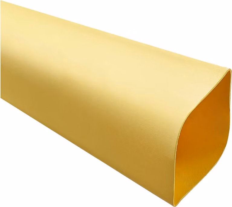 Tubo termoretraibile STEX24, rapporto di restringimento 2:1, venduto al metro, colore giallo, dimensioni 50,8/25,4 mm (2 pollici), temperatura di restringimento minima 70°C, restringimento completo a