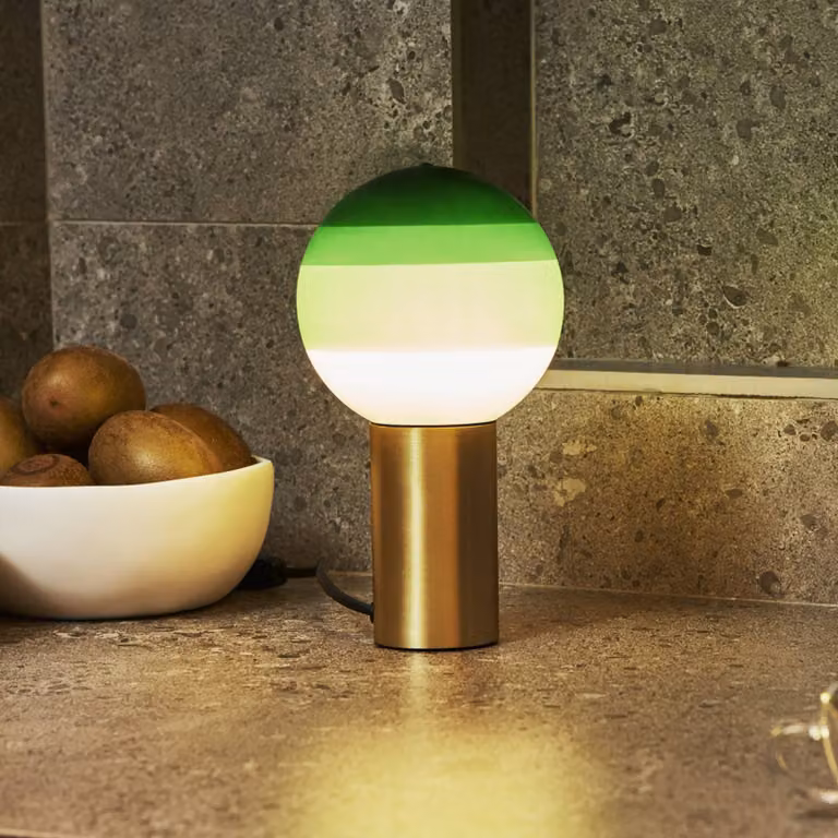 MARSET Lampada da tavolo di design Dipping Light, Verde, Soggiorno / Sala da pranzo, Vetro, Design, Lampada da tavolo