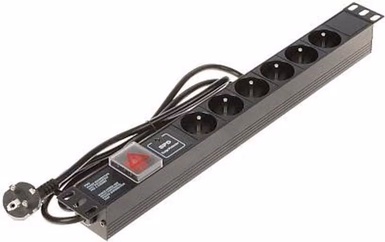 Presa multipla con 6 prese PD-6/R-SPD-1L