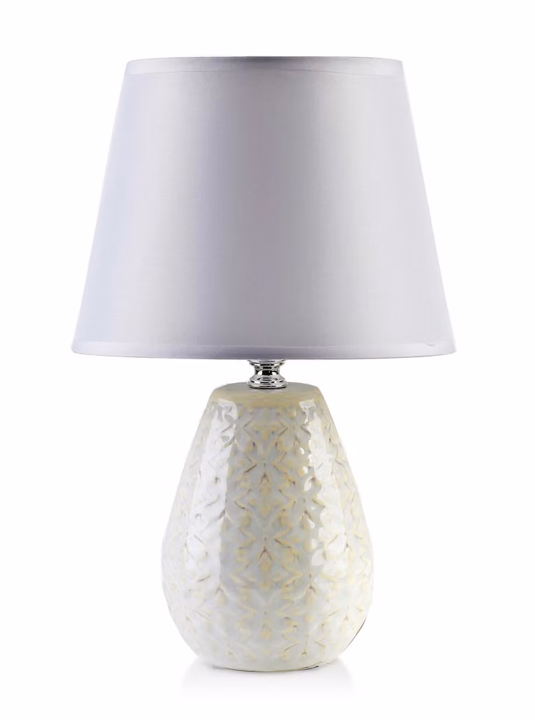 Lampada da tavolo Leti Beige 12X10Xh30Cm