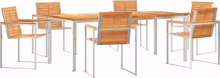 Set da Pranzo per Giardino 7 pcs