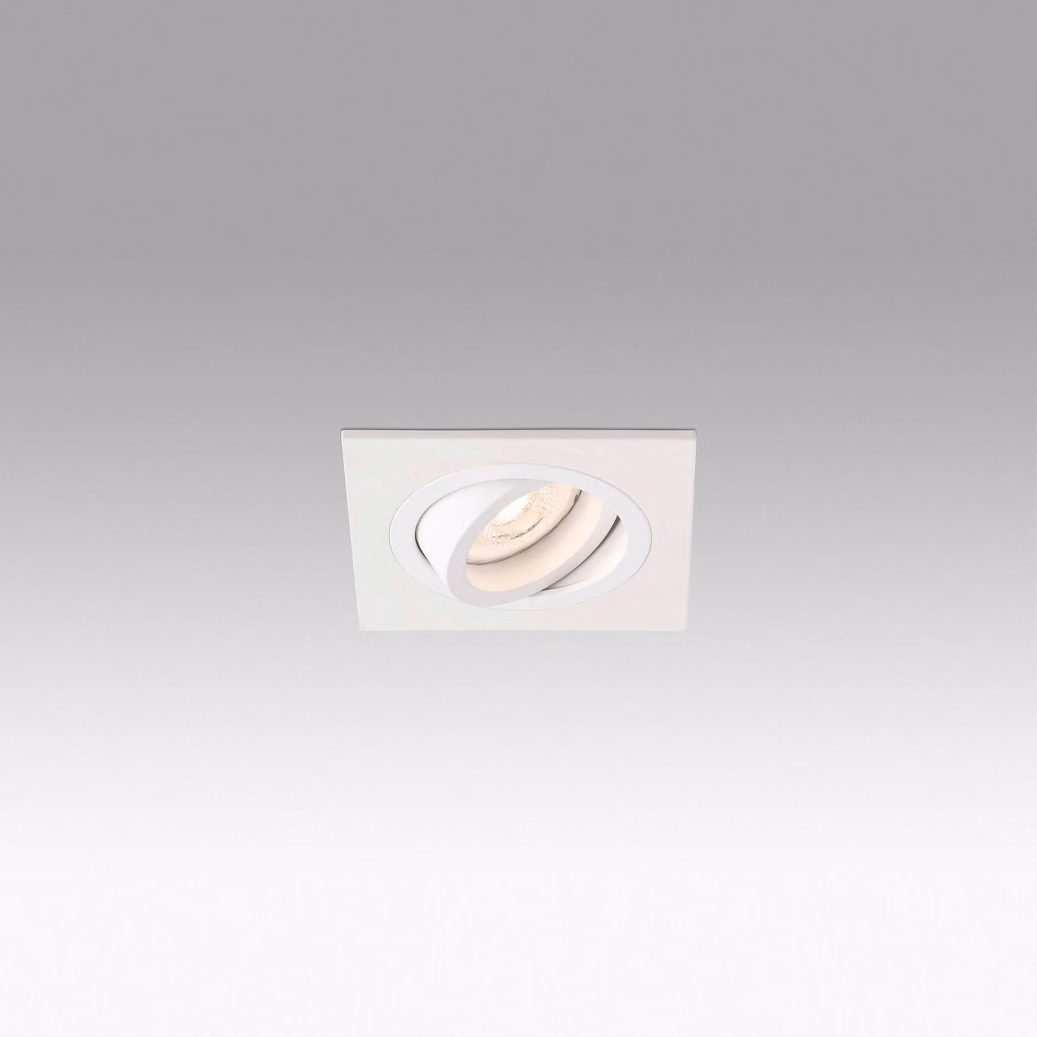 Lampada da incasso orientabile RADÓN Square GU10 Bianco