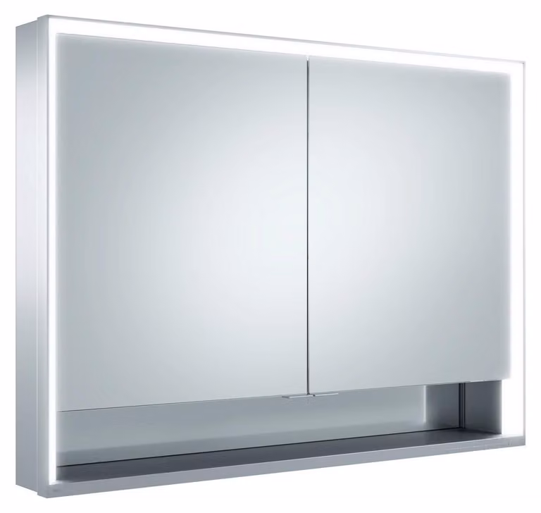 KEUCO Royal Lumos armoire de toilette murale 2 portes, porte longue, 1050mm, 14328172301, 14328172301
