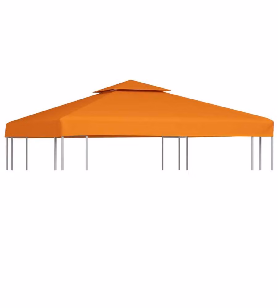 Telo di Ricambio per Gazebo 310g/mq Arancione 3x3m
