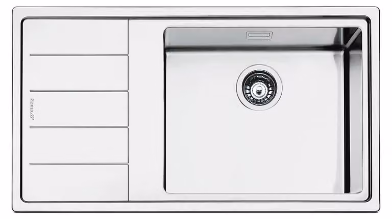 Smeg LFTG861S, Lavabo da appoggio, Rettangolare, Acciaio inossidabile, Acciaio inossidabile, 1 vasca, 450 x 400 mm