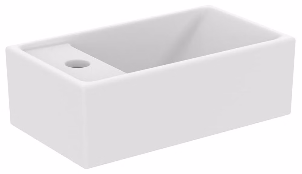 Ideal Standard Tempo - Lavabo 370x210 mm, senza sfioratore, 1 foro per rubinetto a sinistra, bianco E211301
