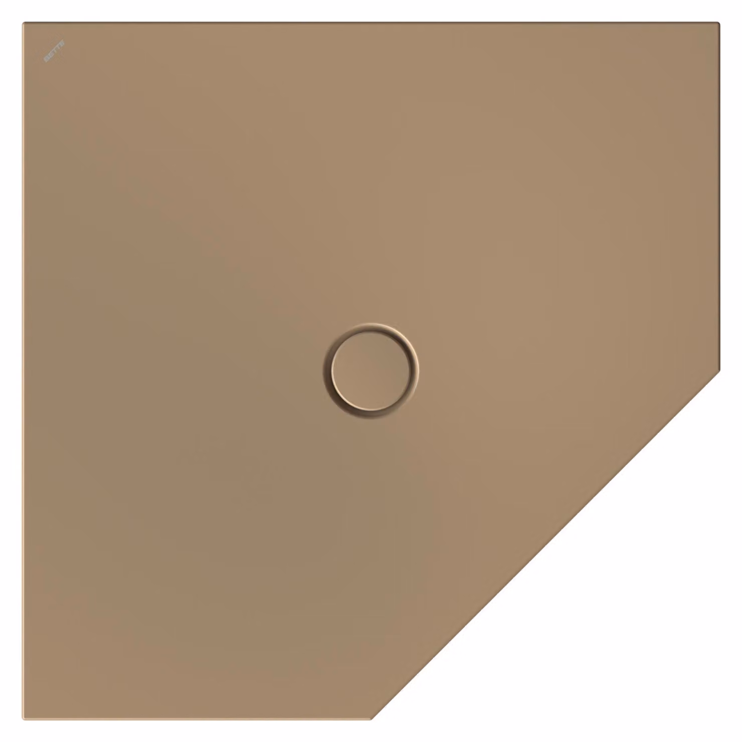 BetteFloor Caro receveurs de douche pentagonaux avec BetteGlasur Plus, 1000x1000mm, 7211-417PLUS, 7211-417PLUS