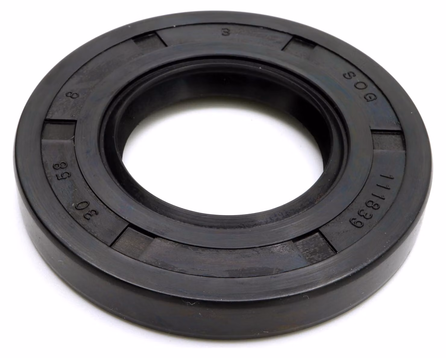 Guarnizione radiale a labbro singolo, 30x58x7 mm, in NBR, conforme alla norma DIN 3760