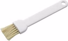 Pennello da cucina Pedrini con setole in nylon, Bianco, Lunghezza: 16,5 cm