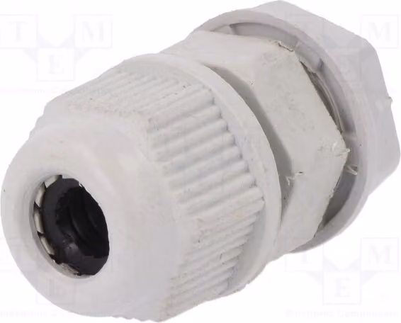 5 connettori per cavi, grado di protezione IP65, passo PG7, colore grigio, modello RNPG-07 n. Materiale: [Specificare il materiale, se disponibile]
