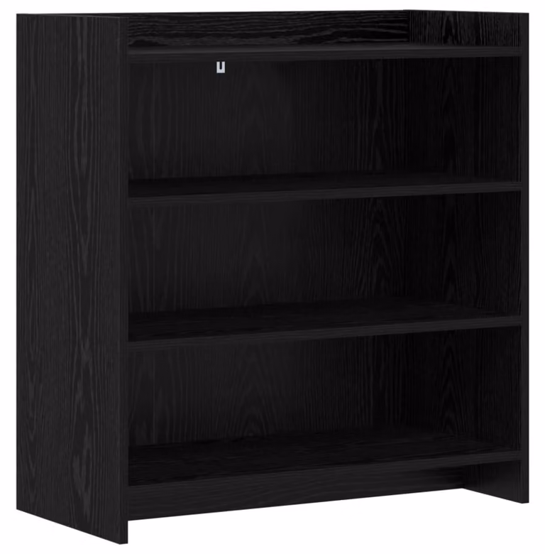 Mobiletto servitore in legno composito, color noce scuro, dimensioni 75 x 36 x 80 cm