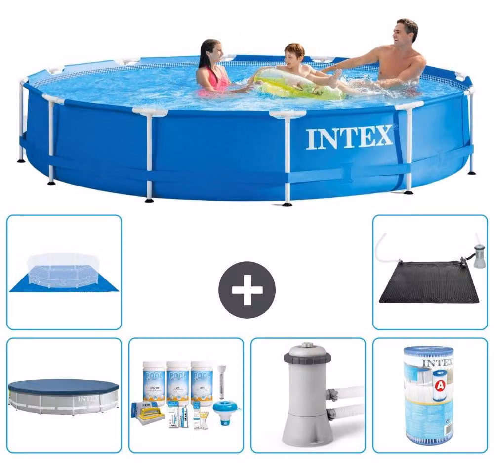Piscina fuori terra autoportante - 366x76 cm - 7 pezzi - Modello S41590
