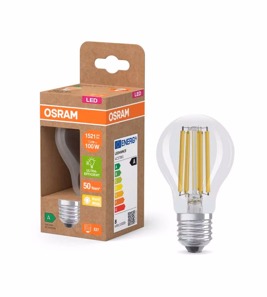 Lampadina LED Osram Superstar Classic A 100, 7,2W, E27, 1521 lm, 2700K