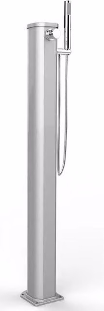 Doccia Tradizionale Jolly Go In Alluminio Con Doccetta Mobile Colore Inox Paint Cv-Jg145/9007