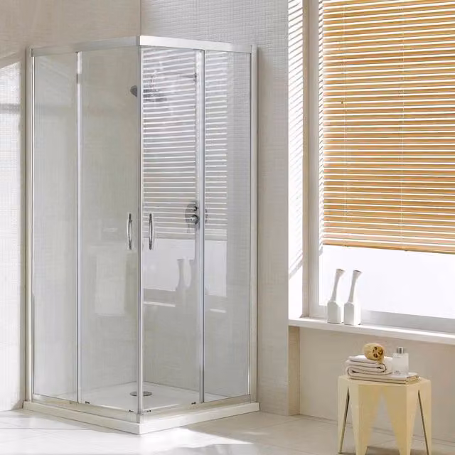 Box Doccia Angolare 72x120 cm 2 Ante Scorrevoli in Cristallo Trasparente 6mm H198 Fosterberg Odense