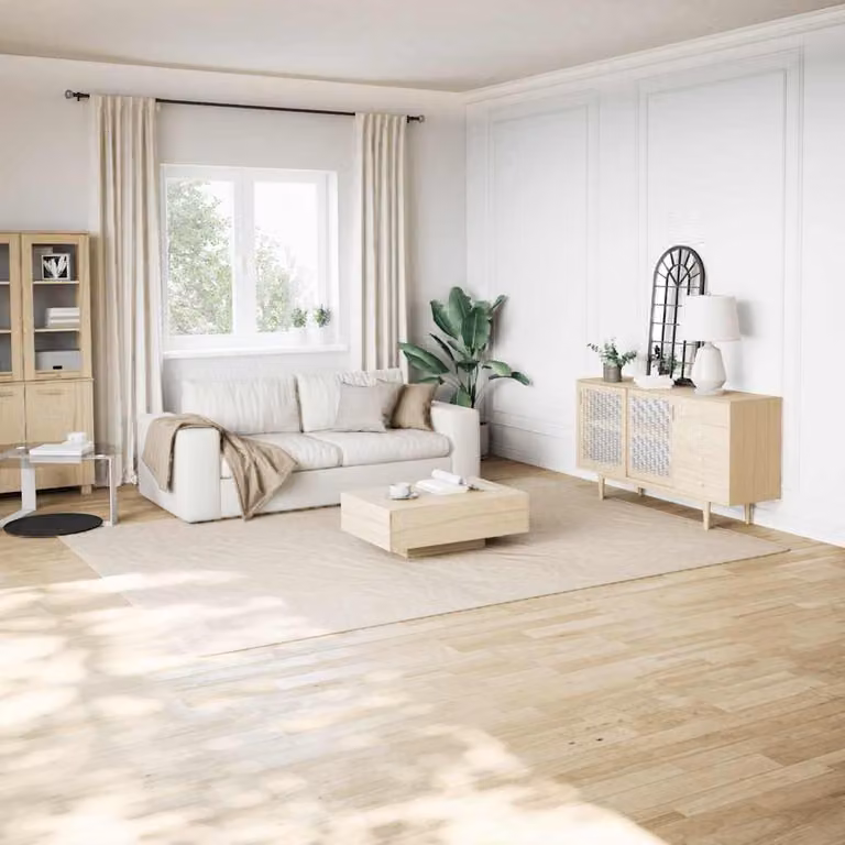 Tappeto Shaggy vidaXL in Poliestere, Moderno, Bianco/Beige, L 240 cm x P 340 cm