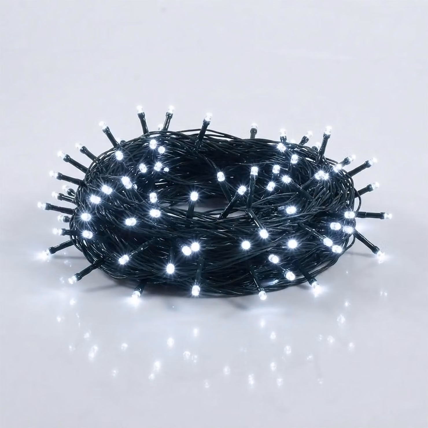 3.12 Catena luminosa natalizia con 80 LED - (bianco) freddo
