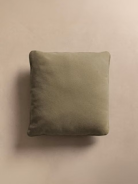 Cuscino quadrato Bloq verde in cotone con fodera lavabile Kenay Home L/P: 45 x 45 cm