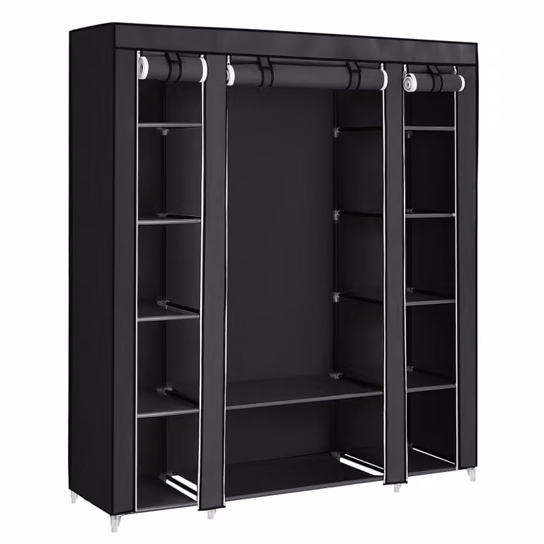 SONGMICS Armadio con appendiabiti 12 ripiani