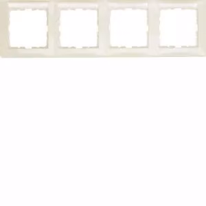 Berker 10248912 Cornice con BSF 4f. orizzontale, pag. 1, bianco, lucido