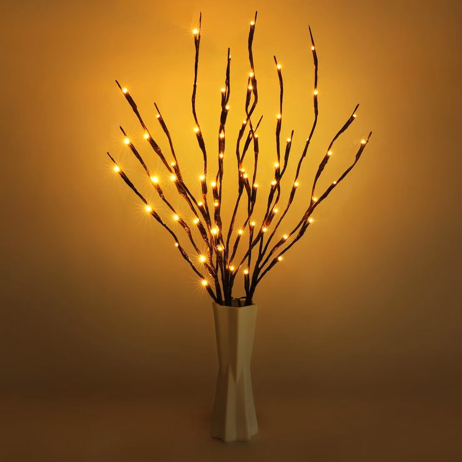 Kit di 3 luci a LED per soffitto, lunghezza 73 cm, luce bianco caldo, flessibili