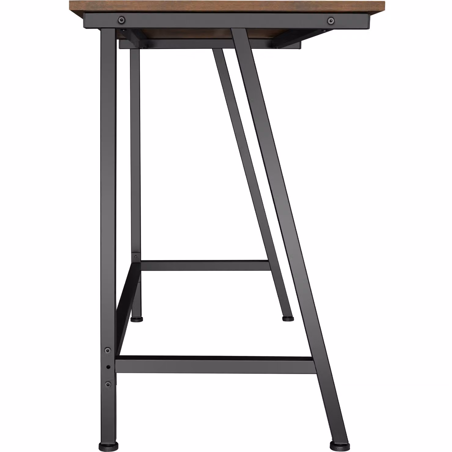 Scrivania Tectake in stile industriale marrone con piano in legno MDF laminato L: 100 cm, P: 50 cm, H: 77 cm – 3