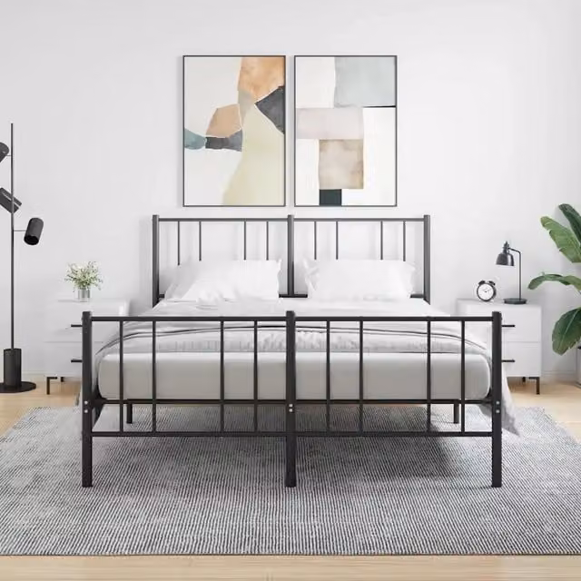 Set di 2 Comodini | Armadio da Notte | Mobiletto da notte Bianchi 40x35x47,5 cm in Legno Multistrato