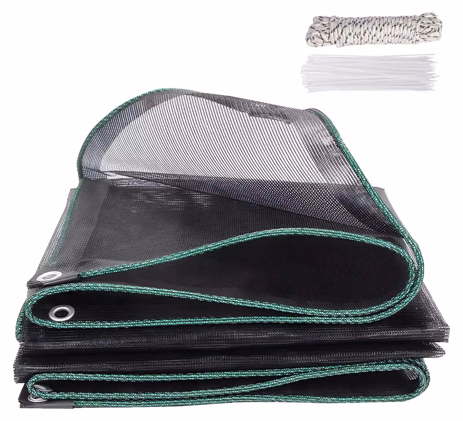 Tessuto ombreggiante, materiale resistente, facile da installare, colore nero, dimensioni 3x4 metri