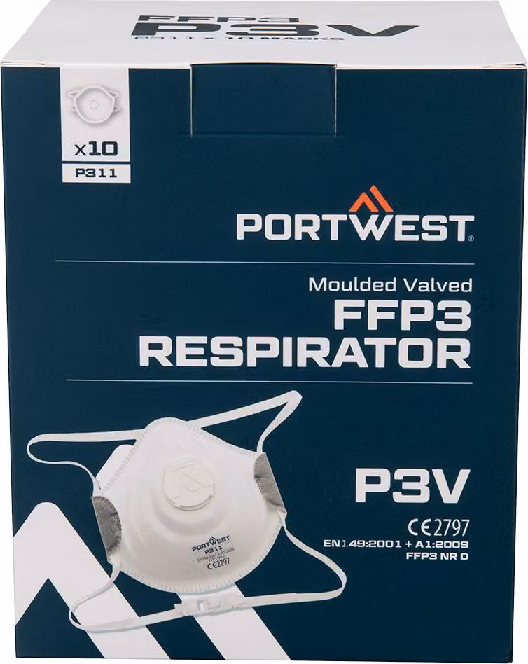 Valvola Masque Ffp3 (par 10) - Blanc - Portwest