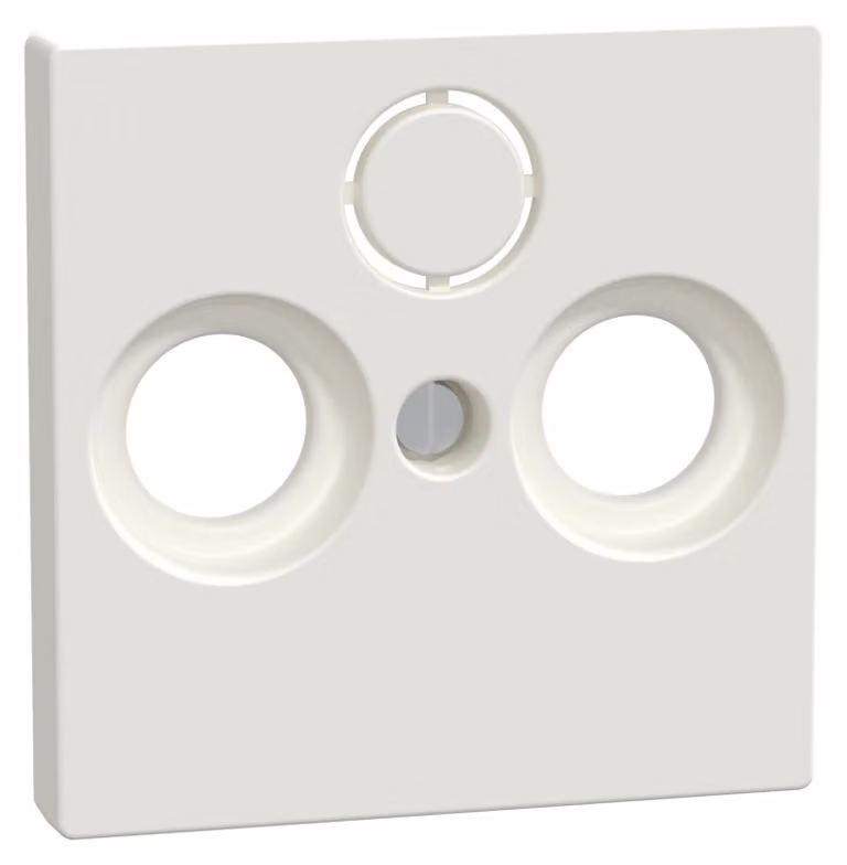 Merten Piastra centrale Presa antenna 296719 bianco polare lucido, 1 pz.