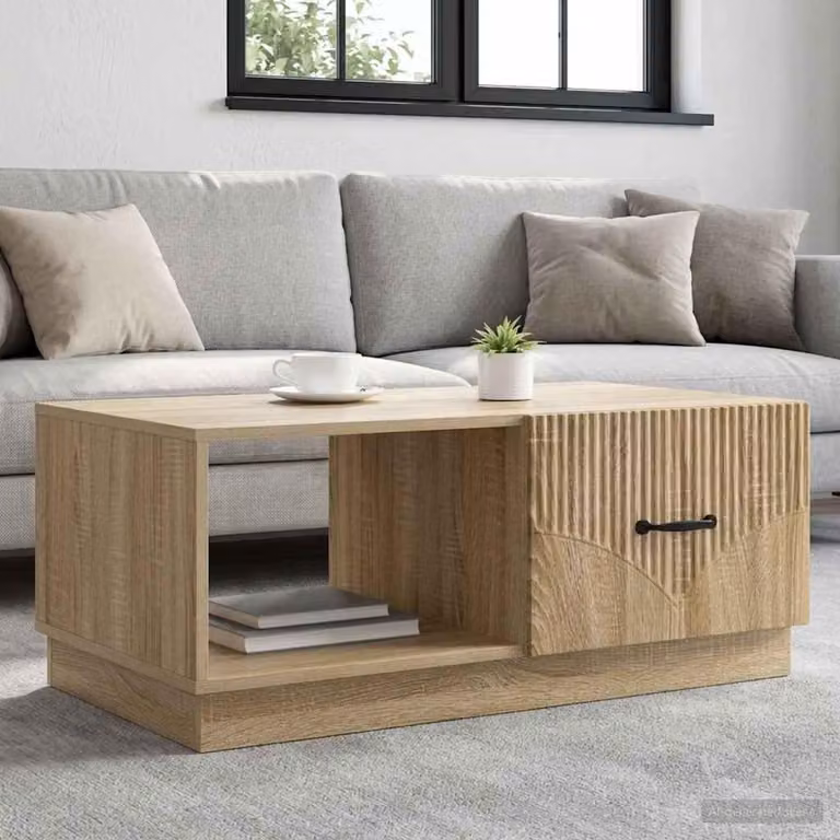 Maison Exclusive - Tavolino in rovere Sonoma 90 x 50 x 37 cm, materiale a base di legno