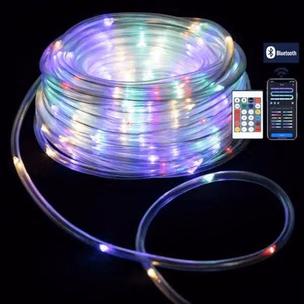 Cavo LED USB RGBIC, 5 metri, diametro 5 mm, per decorazioni