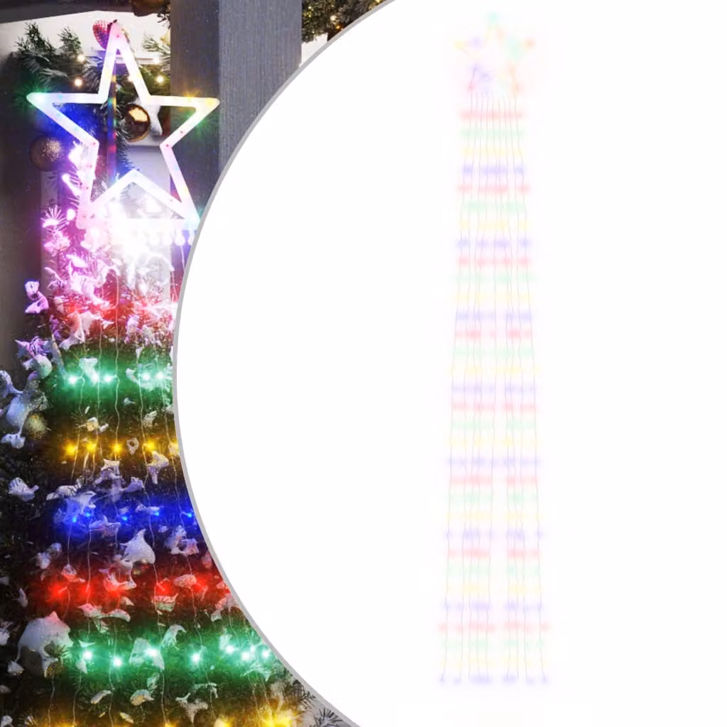 Illuminazione per Albero di Natale 320 LED Colorato 375 cm