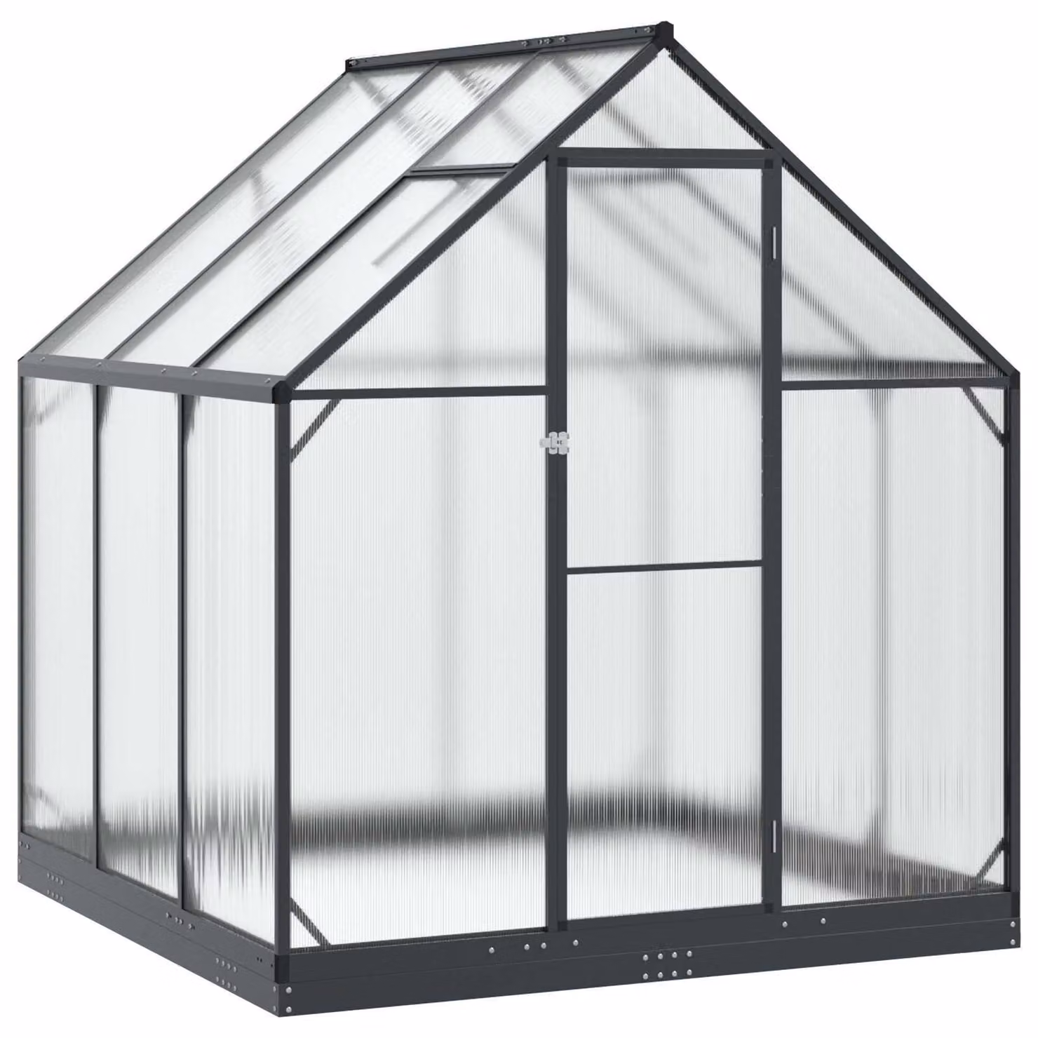 Serra da Giardino con porta Antracite 183,5 x 183,5 x 207 cm