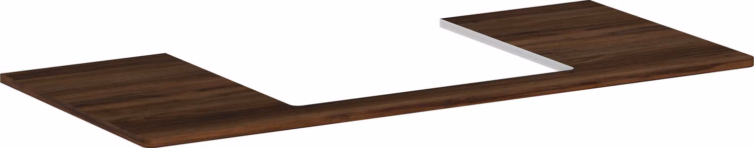 hansgrohe Xelu Q Console avec découpe au centre, 1180x550, pour vasque à poser 600x480mm, polie, 54111630, 54111630