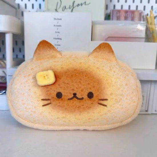 Organizer da scrivania a forma di gatto, simpatico accessorio a forma di gattino, ideale per cancelleria e accessori da scrittura