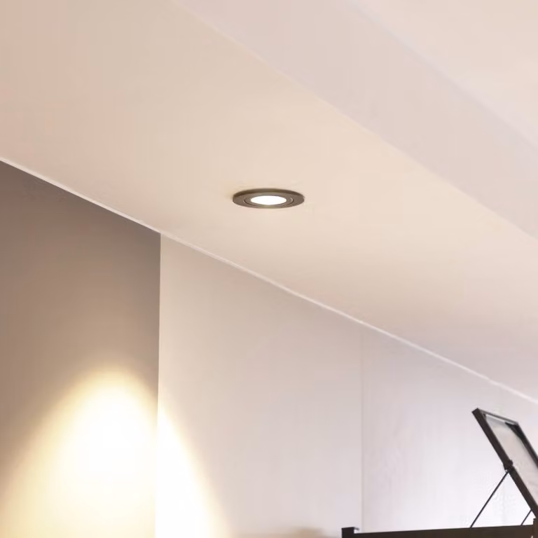 Arcchio Faretto a LED Jyra, nero, 2.700K Jyra Arcchio, dimmerabile, Nero, Soggiorno / Sala da pranzo, Alluminio, Moderno