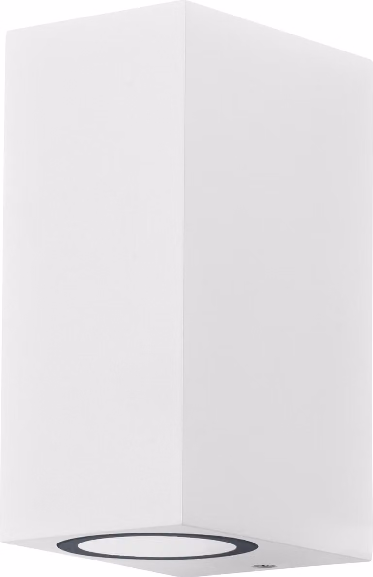 OSRAM ENDURA Classic Square Updown apparecchio da parete per esterni, bianco, base GU10 (max 35W), può essere dotato di lampada singola o intelligente, versione con apparecchio down o up/down, classe di protezione IP44