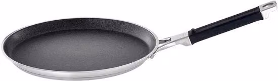Piastra per crêpes e pannocchie - 1 pezzo - acciaio inox - 28 cm