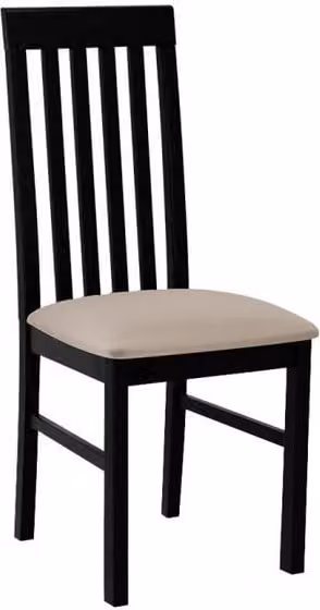 Sedia da pranzo imbottita DANBURY 1 - nero / beige