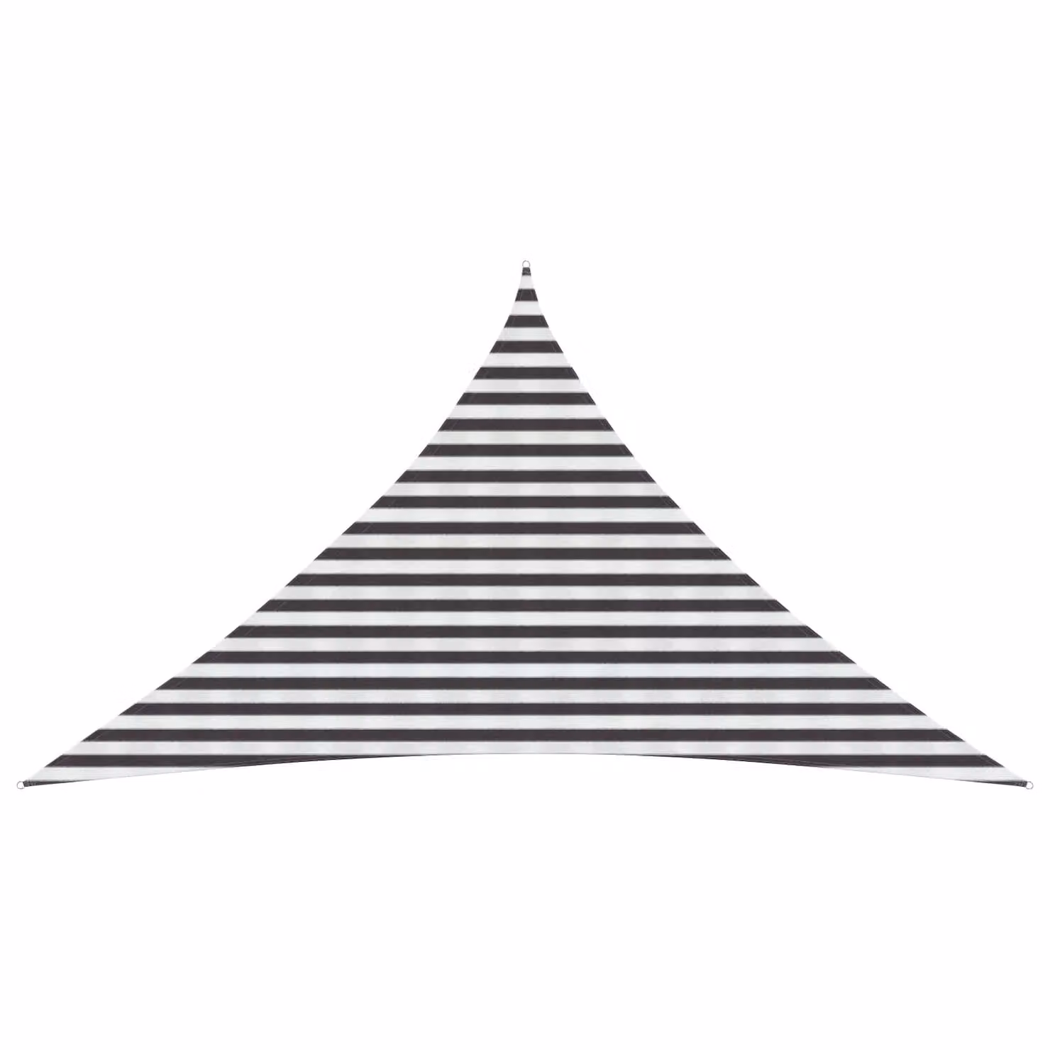 Telo Ombra Triangolare vidaXL in HDPE Antracite e Bianco L/P/H: 4 x 4 x 5,8 m