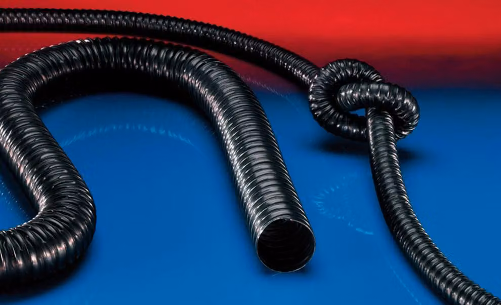 Tubo di aspirazione e soffiaggio PROTAPE PE 322 EC Diametro interno: 125-127 mm Diametro esterno: 133,00 mm Spessore: 4 mm Lunghezza: 10 m