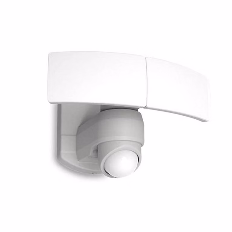 Applique da esterno a LED LUTEC 2 luci in fusione di alluminio bianco ad anta orientabile A+