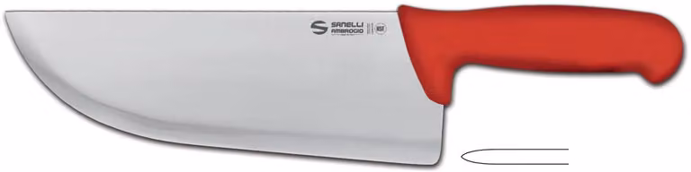 Coltello mezzo colpo cm 28 rosso linea Supra di Sanelli Ambrogio