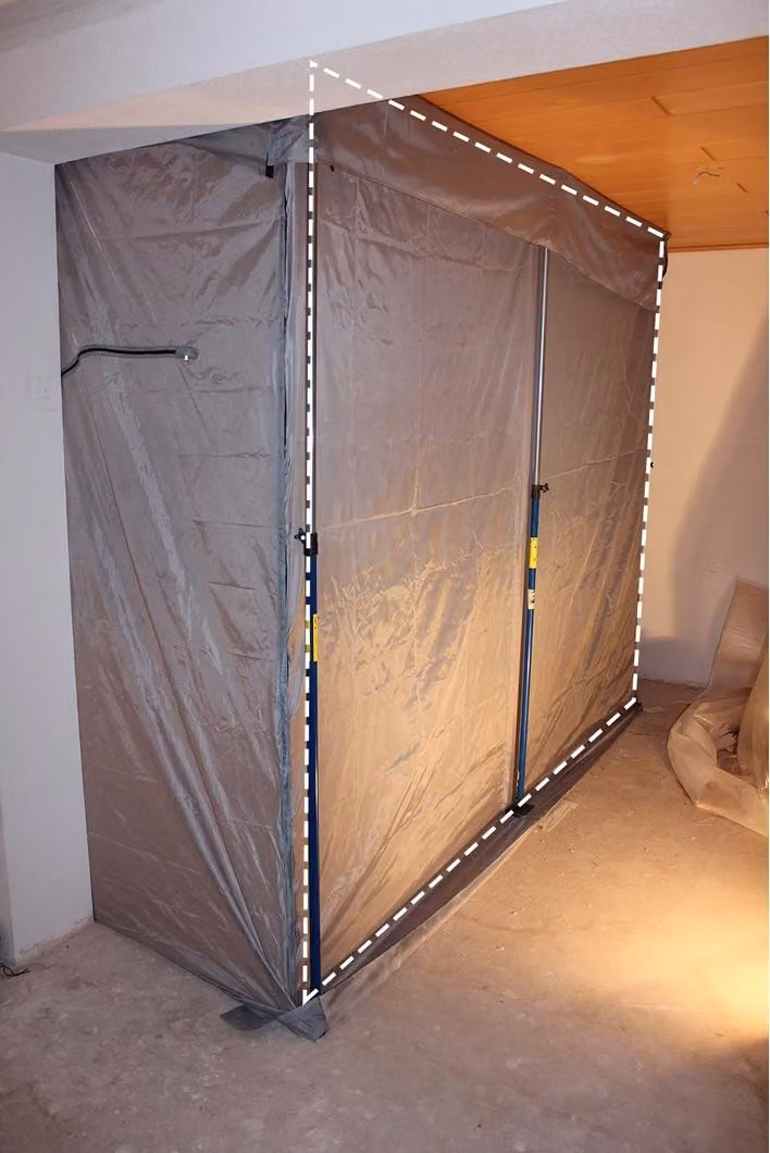 Parete antipolvere / sistema antipolvere Luck 310x310cm